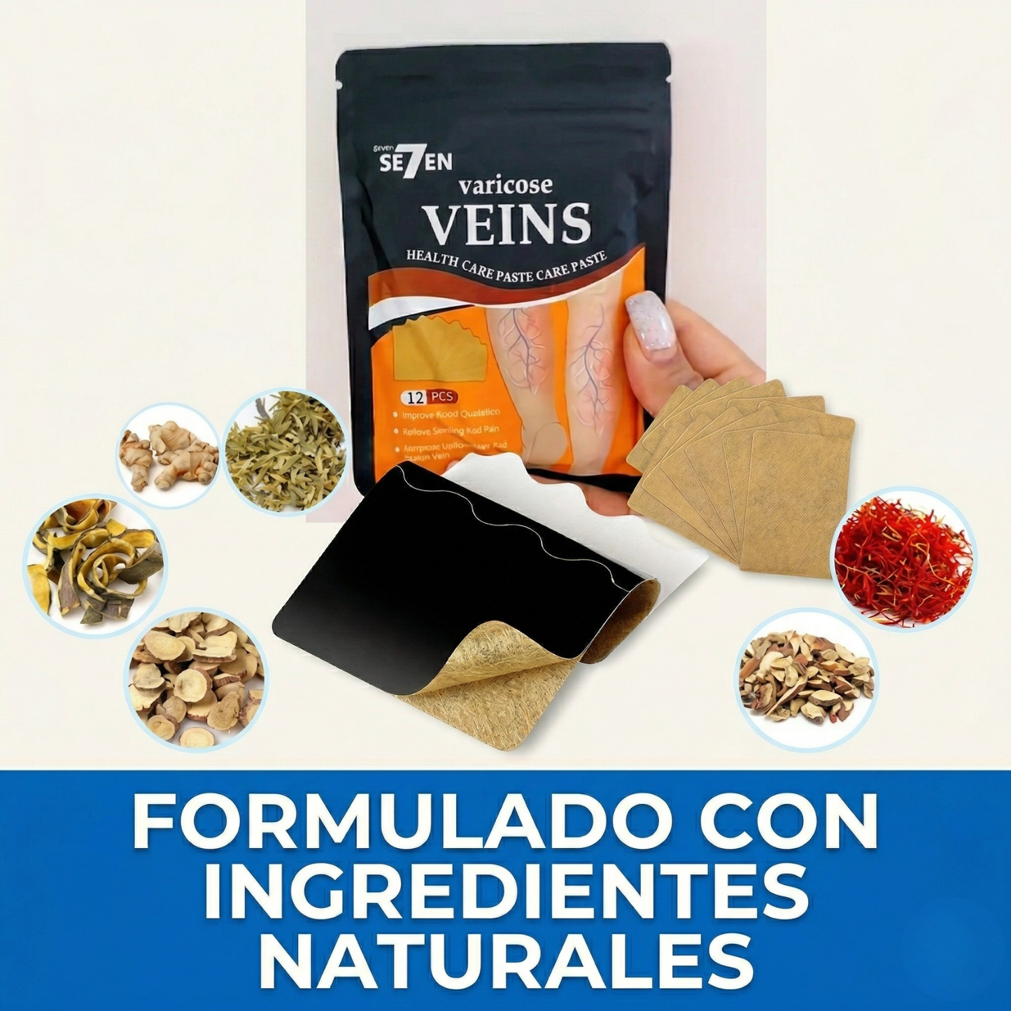 VenaFlex™ - Parches naturales para aliviar y reducir las várices