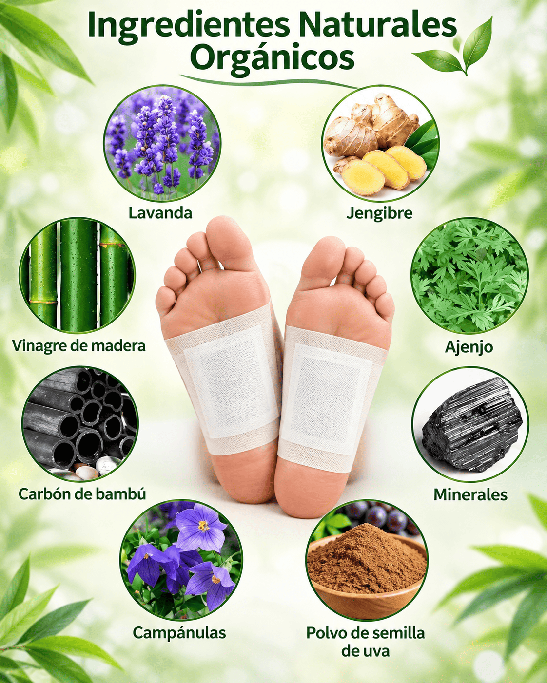 Parches Kinoki para pies — tu ritual de descanso nocturno