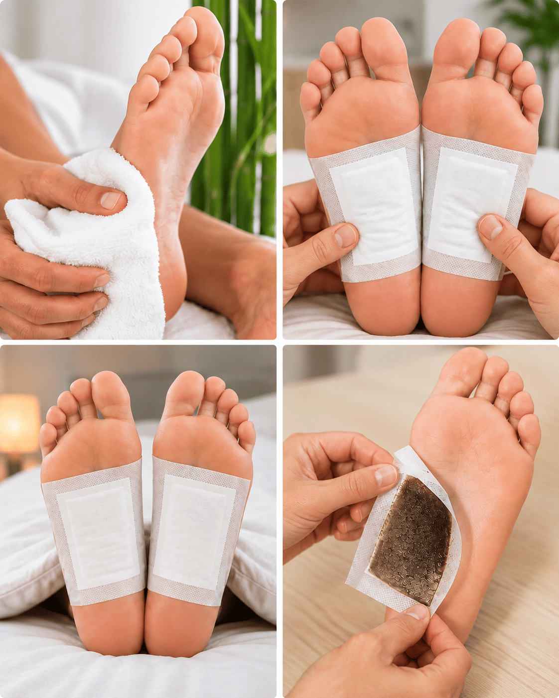 Parches Kinoki para pies — tu ritual de descanso nocturno