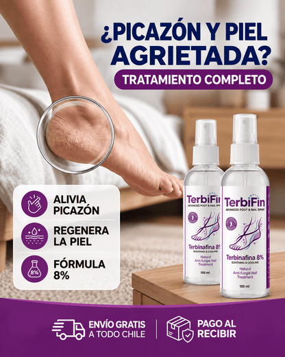 TerbiFin® Spray Antihongos — Resultados Visibles en 7 Días