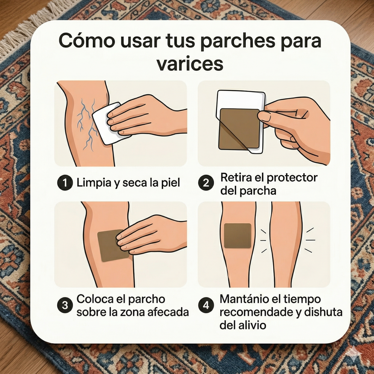 VenaFlex™ - Parches naturales para aliviar y reducir las várices