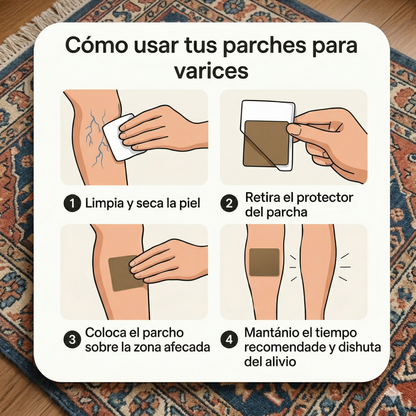 VenaFlex™ - Parches naturales para aliviar y reducir las várices