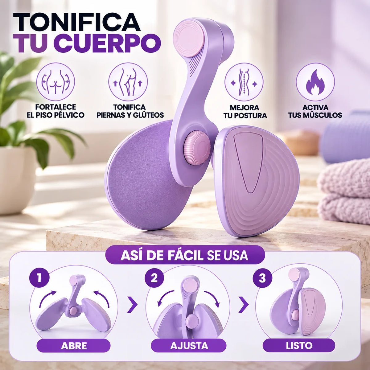 TONIFIT – Ejercitador de Piernas, Glúteos y Piso Pélvico