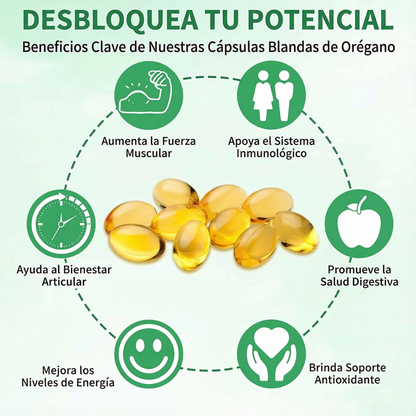 Aceite de Orégano 6000mg - Fortalece tus defensas y menos hinchazón