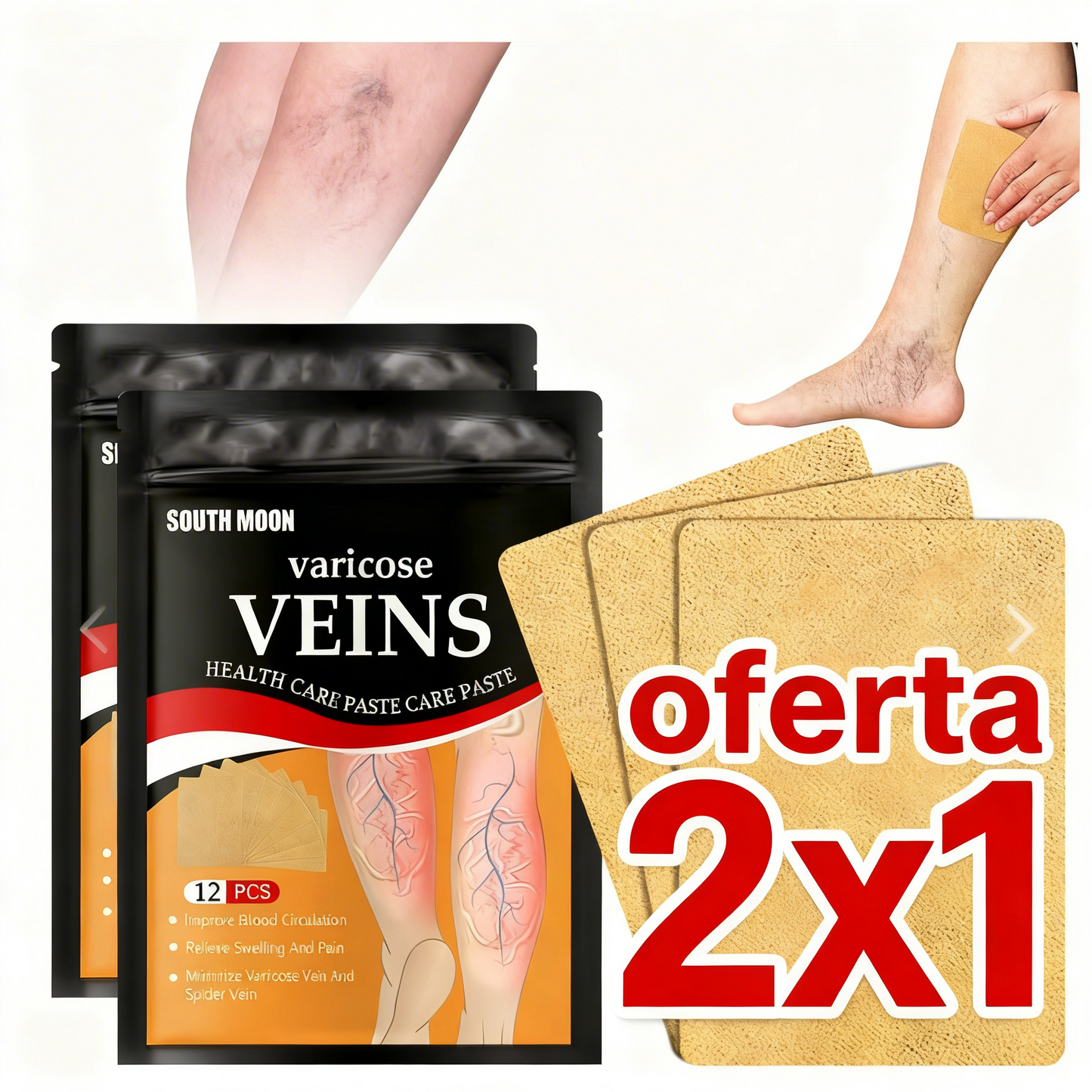 VenaFlex™ - Parches naturales para aliviar y reducir las várices