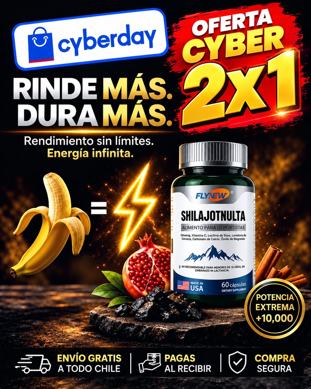 Shilajit Ultra, más Energía más Rendimiento 🔥🔥
